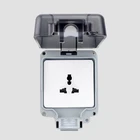 Household outdoor ip66 weatherproof pc waterproof wall power socket box