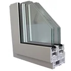 2020 Eco-friendly Plastic UPVC Casement Window Extrusion Profile Europe Section Design UPVC profiles