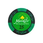Wholesale Custom Isolated Souvenir Coin Size Game Gambling Props Dice Clay Poker Chips Casino Token