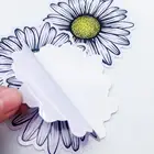 Flower Stickers Custom Waterproof Glossy PVC Flower Die Cut Stickers Printing
