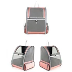 Transparent Pet Bag Small Collapsible Cat Bag carrier Large Mesh Soft-sided Pets Backpack Travel Bag