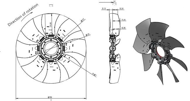 Centrifugal Blower, Electric, Plastic - detail 14