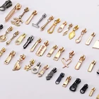 Clothing Slider Zipper Metal Zip Head For Bag Purse Metal Zipper Pull For Clothing