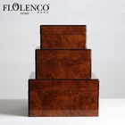 Wood Art Craft Sets of 3 MDF Wooden Decorative Box for Home Decor
