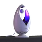 磁気 usb 電源蚊トラップ使用防蚊昆虫フライ吸入器 led ランプフライングキャッチャーバグザッパー蚊キラーランプ