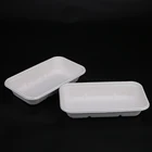 23*13cm biodegradable bagasse pulp disposable lunch tray