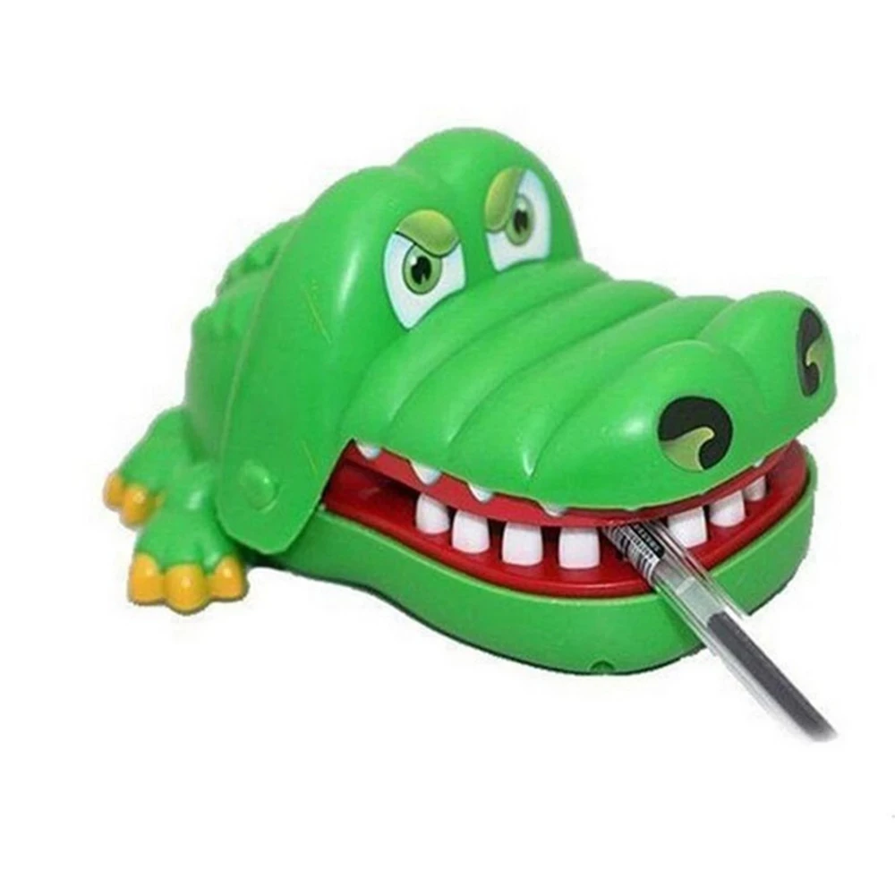 2020热卖新的创意小尺寸鳄鱼嘴牙医咬手指游戏有趣的笑话玩具为孩子玩