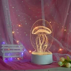 カスタマイズ 3d アクリル夜の光のクリスマスギフトライトクリエイティブカラーコントロール寝室リビングルーム led イリュージョンランプ