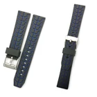 Sport Fashion Replacement 22 24 20mm Double Color Rubber Silicone Watch Band