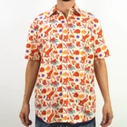 Custom made short sleeves sublimation printed button down floral beach hawaiian shirts aloha shirt for men