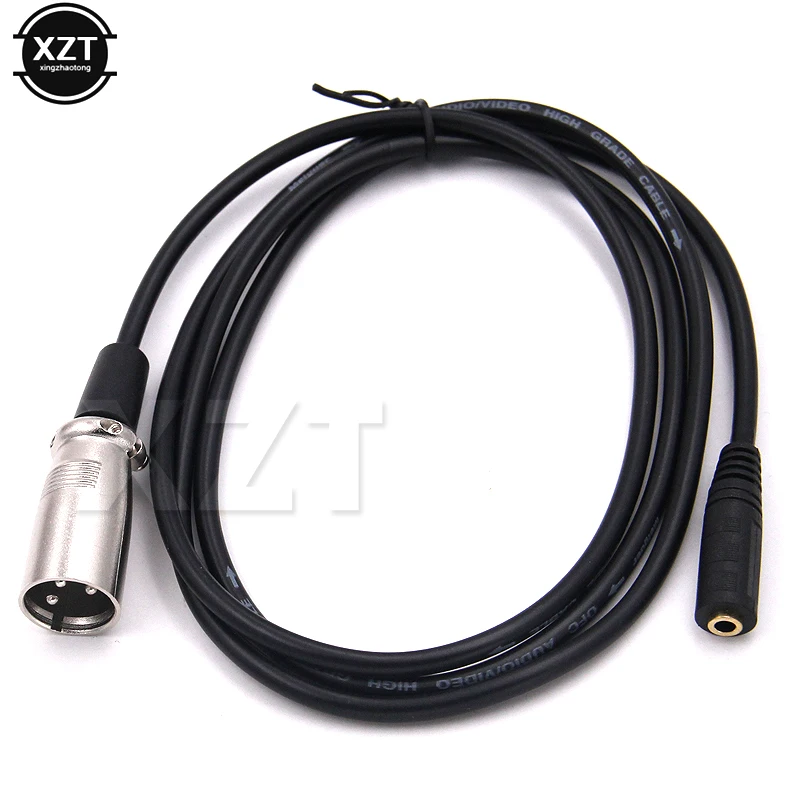 1pcs High Quality XLR 3.5 Audio Line Cable XLR Male 3.5mm Female Audio Line Cord 3.5 Female Carnon Cannon Male extension cord - ANKUX.COM