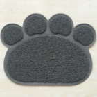 Stocked Pet Litter Mat for Cats PVC Cat Litter Mat Pet Paw Print Litter Mat for Cats
