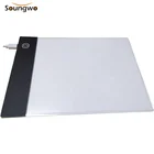 A5 diamond drawing tracing board boxes graphic tablet led light pad