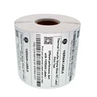 Custom high quality roll blank adhesive matte silver polyester label sticker for thermal transfer printer