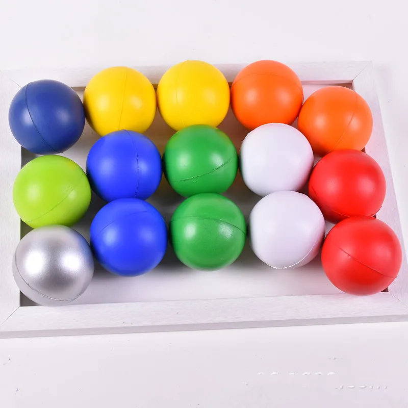 Cm Round Shape Pu Foam Ball Customized Color Pu Foam Stress Ball