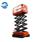 Full Automatic One Man Lift Platform Self-Propelled Scissor Lifter Rubber Track Crawler Scissor Lift