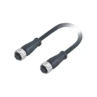 Waterproof Un-Shielded M16 connector female to female 6Pin plug circular connector molded 1.2m PVC/PUR cable