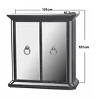 Best Selling Luxury Antique Wood Mirror Furniture Glass Cabinet For Living Room