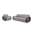 Import Italian leather home furniture modern sofa set 3 2 1