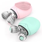 2019 beauty products silicone ultrasonic vibration facial electric cleanser cleansing brush