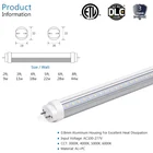 Fluorescent Dlc T8 Led DLC New Manufacturing High Power Aluminum 360 Degree SMD2835 Aluminum 4ft 18w 19w 8ft 44W 1.2m Fluorescent T8 Led Tube Light