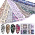 Nail Decoration Sticker 2020 New 10 Rolls/kit Nail Art Decoration Transfer Foil Snake Nail Sticker