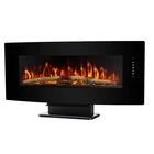 Wall mounted electric fireplace 220v media tv stand with fireplace electric