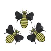 New Design Beading Pattern Animal Appliques Custom Bee Logo Sequin Embroidered Patches for Clothing