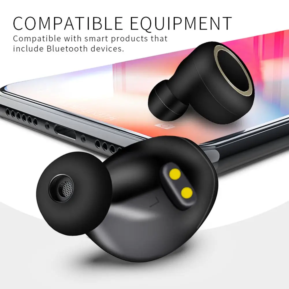 A1 TWS Bluetooth 5.0 Wireless Earphones Mini Sports Earbud Waterproof Bluetooth Headset Stereo Wireless Earphone For IOS Android - ANKUX.COM