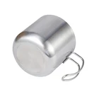 Double Wall Stainless Steel Cup Hot Sale Double Wall Stainless Steel 350ml Handle Coffee Beer Mug Cup