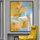 Nordic Abstract Oil Painting on Canvas , Art Poster Print Wall Art Pictures For Living Room Bedroom