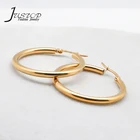 Factory wholesale jewelry stainless steel women gold hoop earrings