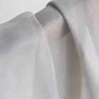 Silk Raw Chinese Quality Cheap Silk Yarn Dress Material Custom Natural 100 Mulberry Raw Silk Organza Fabric