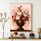 Colorful flower picture diy painting by numbers kit
