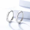 Minimalist Jewellery Geometry Octagon Earrings 925 Sterling Silver Hoop Earrings Damila Jewelry E127E
