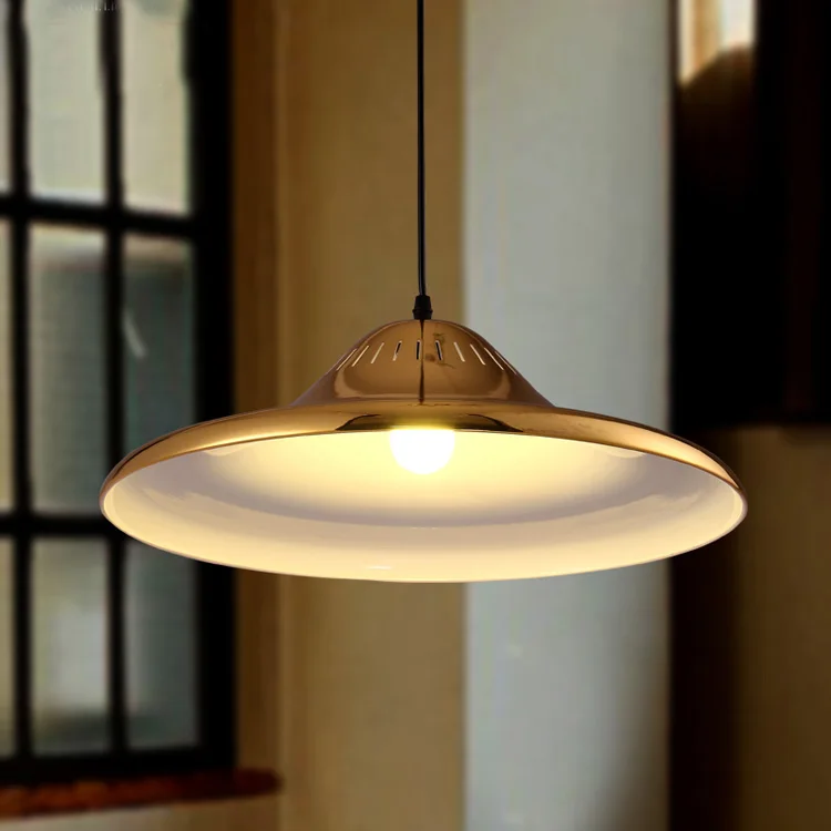 High quality indoor pendant black iron led lamp modern E27 metal iron pendant light lamp for house and restaurant