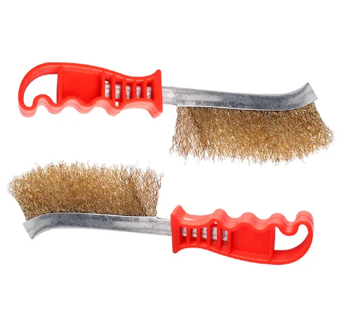 Manufacturer hot-sale Knife Type Wire Brush with Plastic Handle from PEXCRAFT