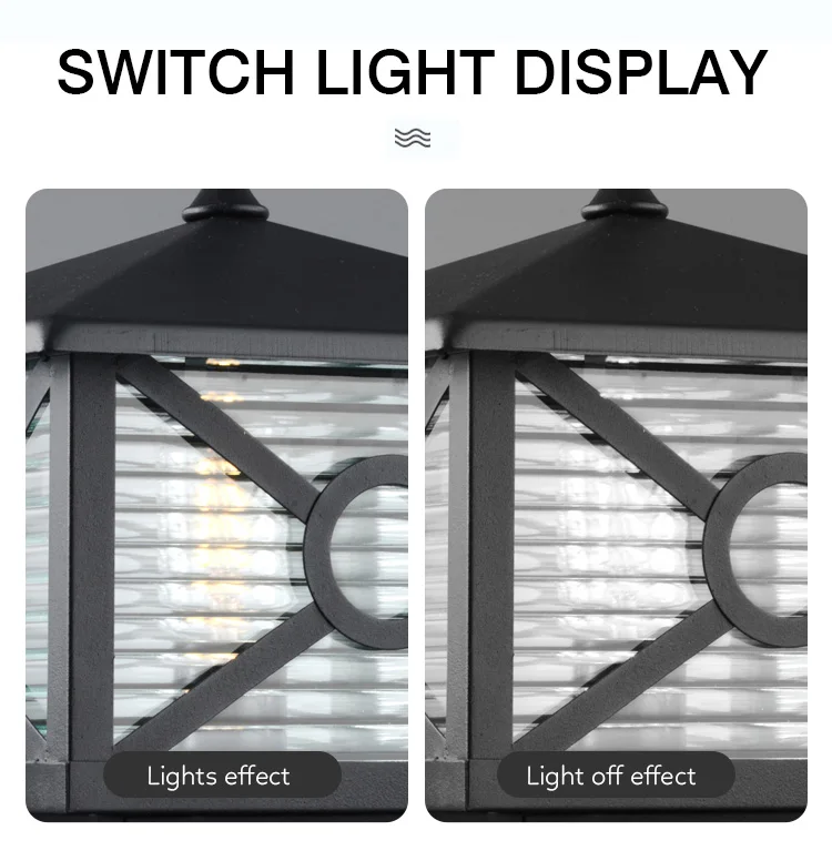 Landscape Lawn Garden Decorative Outdoor Waterproof High Power Pillar Lights