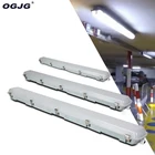 ETL/DLC Tunnel basement motion sensor fluorescent light tube holder rectangle led lighting fixture