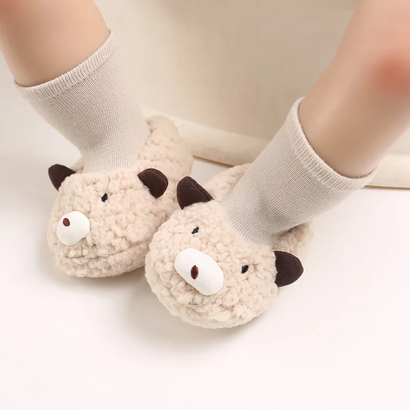 Winter New arrival 3d cute animals print warm boots baby walking boots for boys and girls 2020 manufacture