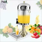Buffet utensils commerical drinks dispenser luxury gold color foldable hotel buffet juice dispenser jus tower 8 ltr in ghana