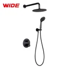Mixer Shower Matt Black Bathroom Hot and Cold Water Bath Mixer Taps Concealed Shower Mixer