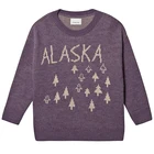 Custom Designs Children Winter Purple Pullover Acrylic Unisex Kids Knitted Sweater