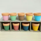 Pot Wholesale Cheap Colorful Round Shape Flower Pot Home Decoration Ornaments Plant Planter