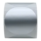 Hybsk 3" Round Matt sliver blank Sticker total 200 labels per roll