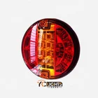 24v 12v フラッシュ停止ラウンドリアコンビネーションサイドマーカーテール led トレーラートラックとボートワイヤレス大法水中