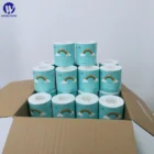 Spot independent English packaging Toilet Paper, water-soluble 100%virgin wood pulp toilet tissue