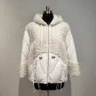 OEM custom colored women sheared shearling fur coats teddy bear coats down coats for ladies