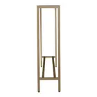 Rectangular Modern Mirrored Top Powerder-coated Iron Base Console Table for Hallway living room bedroom