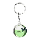Crystal Bling Key Chain Customized Liquid Water Round Shape